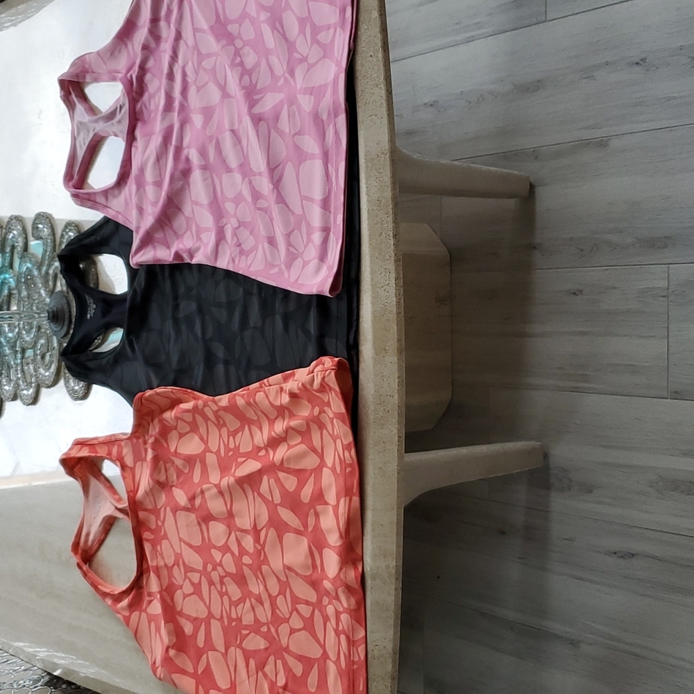 Three Racerback Workout Tops